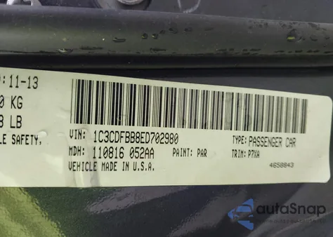 2014 Dodge Dart Sxt from USA, damaged, VIN 1C3CDFBB8ED702980